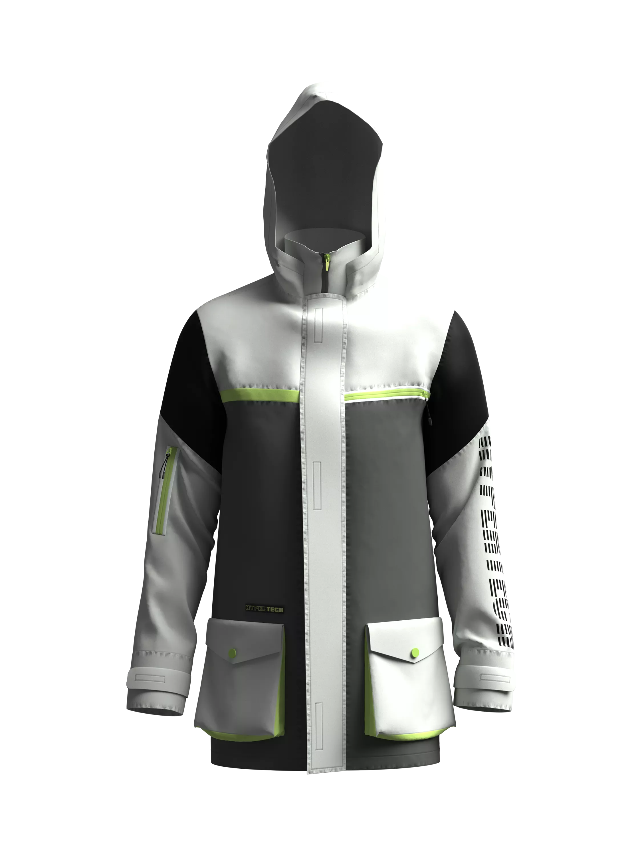 Hooded Jacket With Pockets (front)
