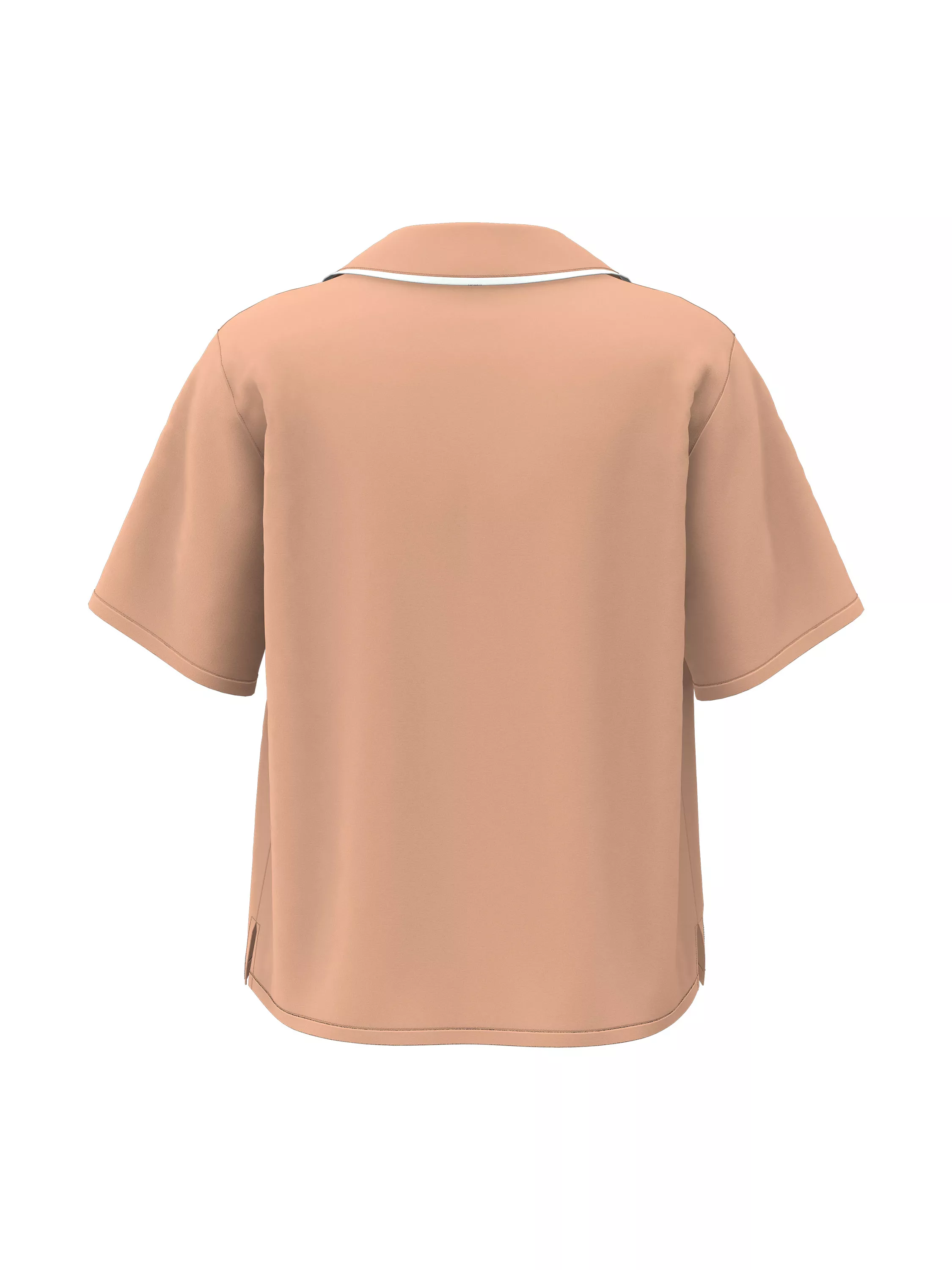 Collar Tipping  Resort Shirt (back)