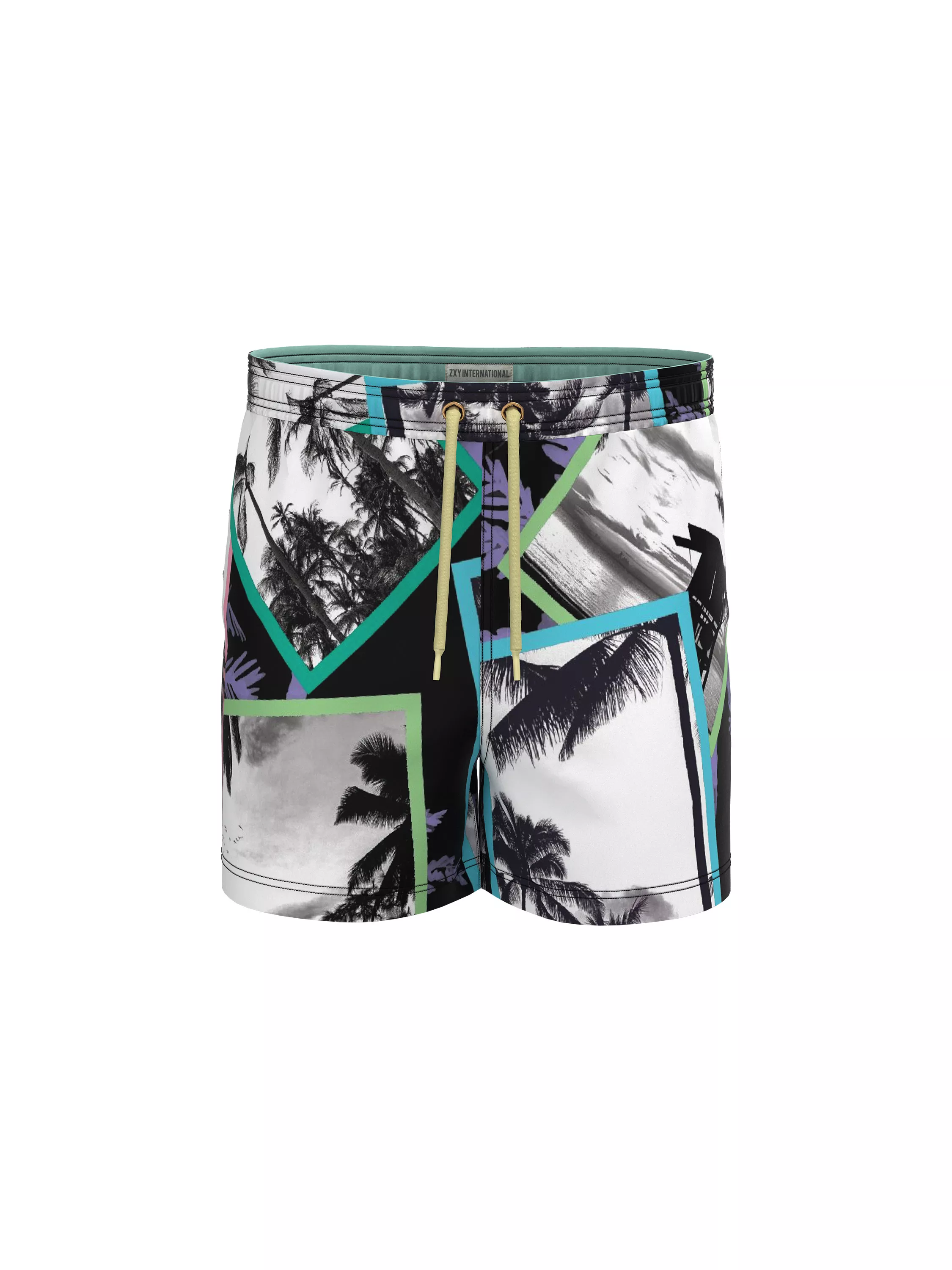 Printed Swim Shorts (front)