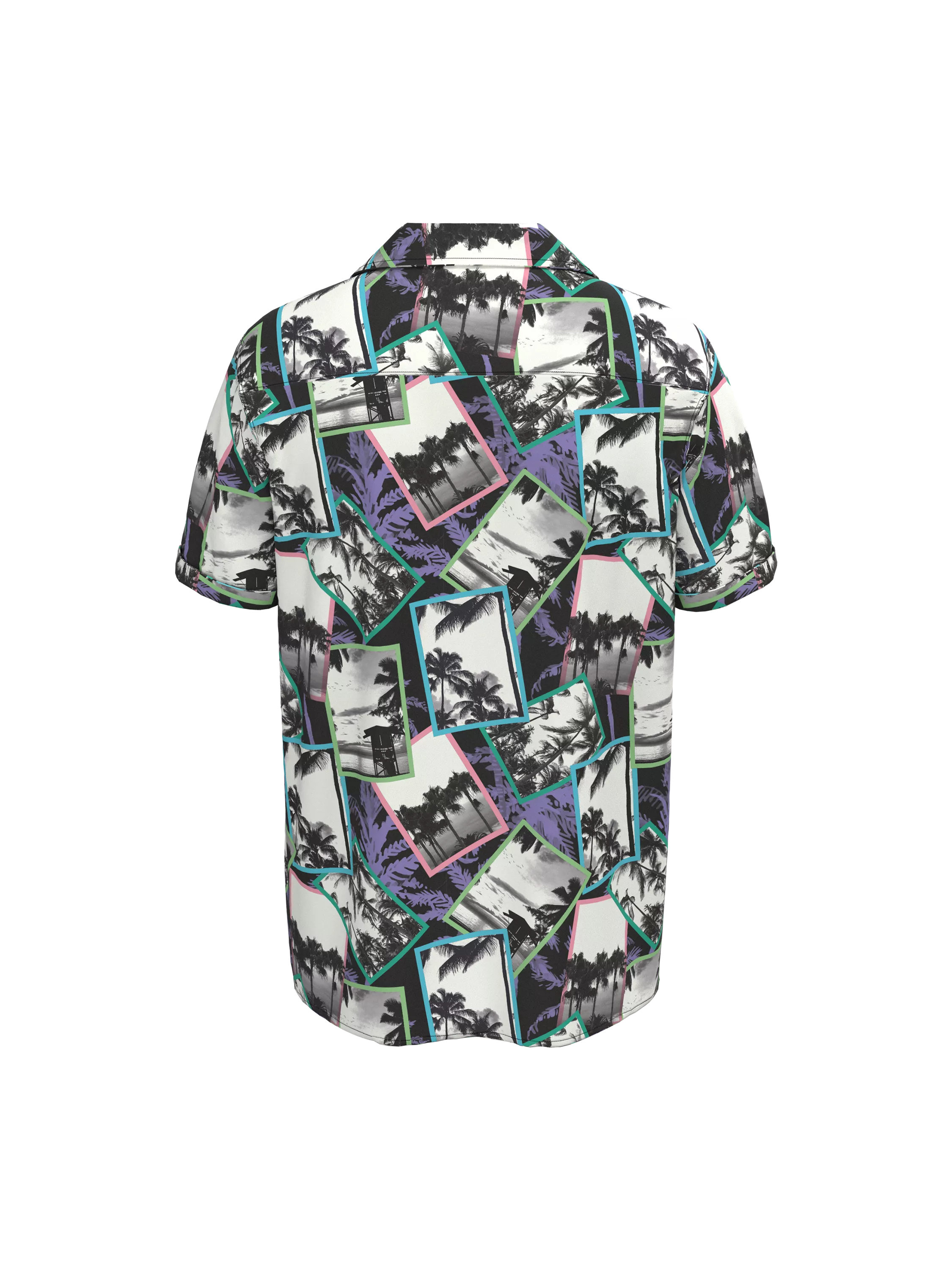 Resort Shirt With All Over Print (back)