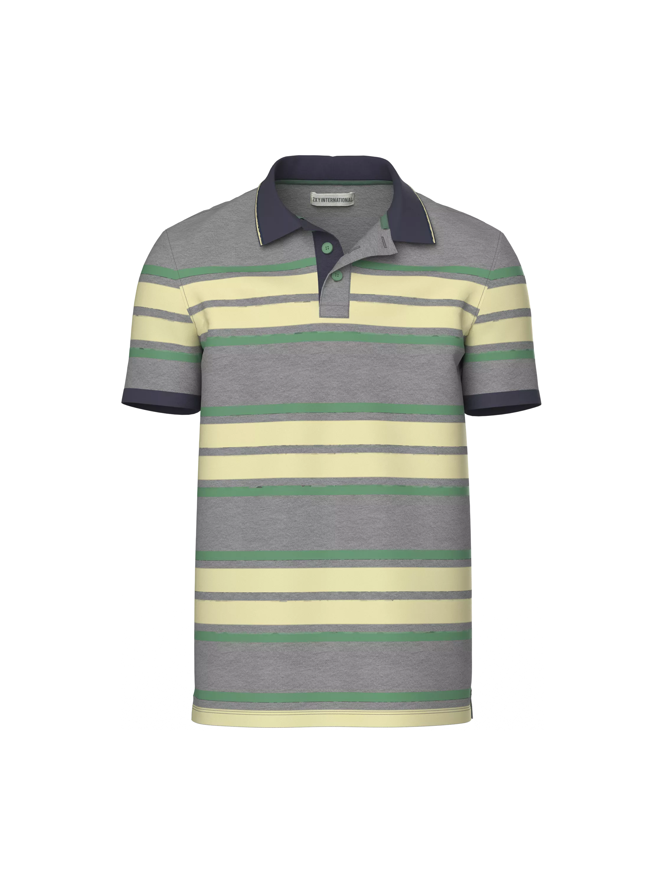 Striped Print Polo (front)
