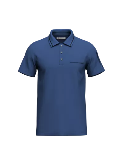 Solid Polo Collar T-Shirt (front)