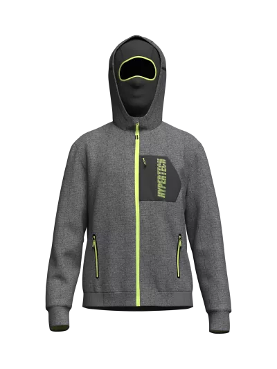 Full Zip Jacket With Hooded Mask (front)