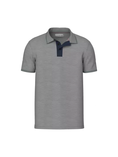 Polo T-Shirt With Contrast Placket (front)